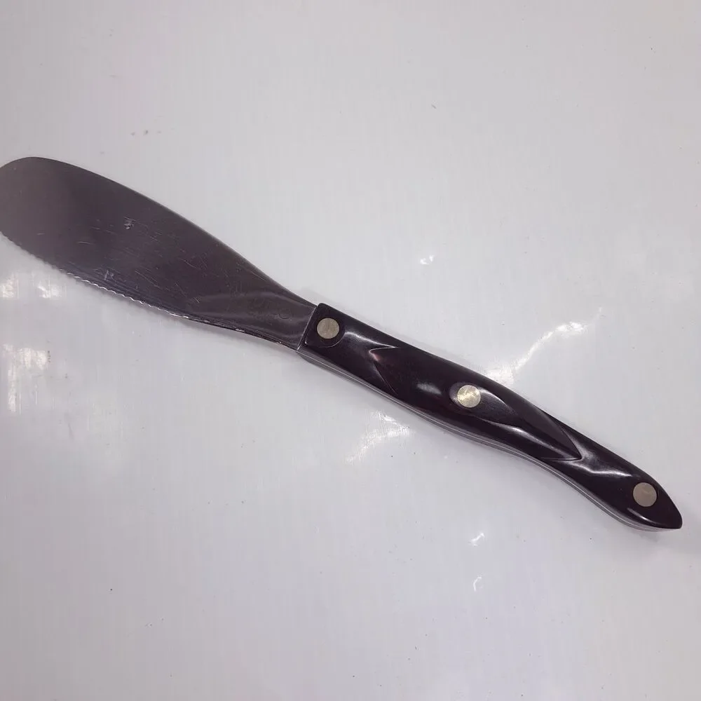 CUTCO Spatula Spreader classic brown 1768 KH serrated edge tool Olean made USA